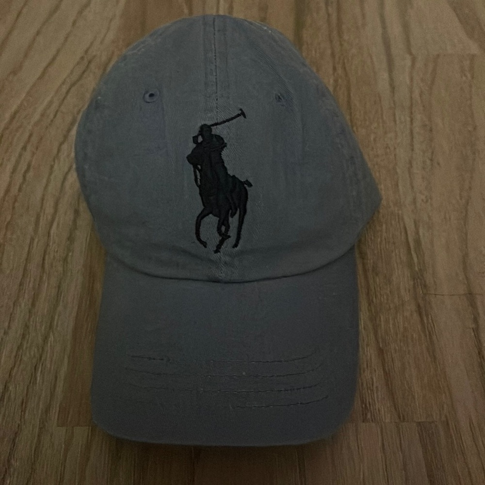 RL polo light blue, large polo player. New!
